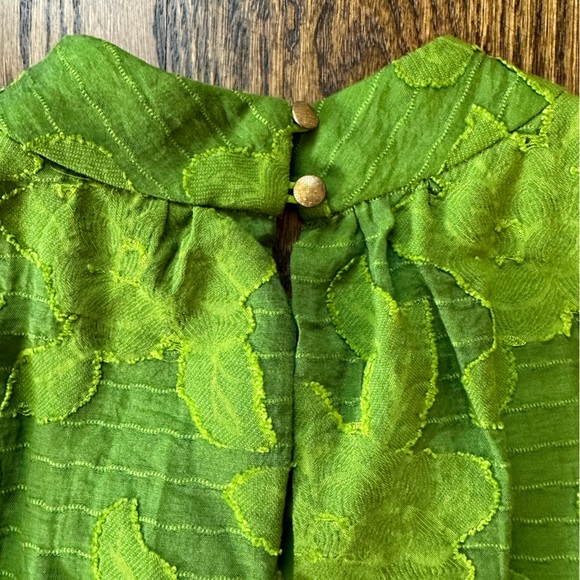 Maeve by Anthropologie Green Patterned Tank Top Size 12 - Picture 4 of 8